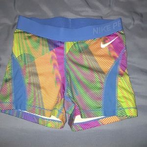 Nike pro spandex shorts
